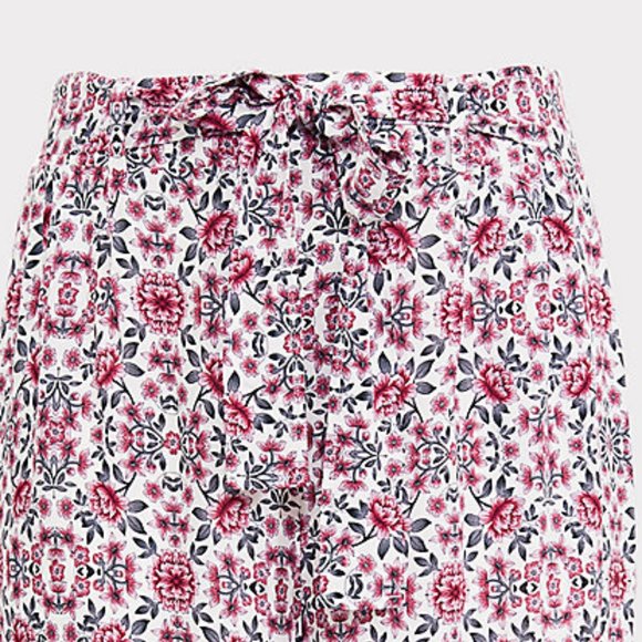 Torrid 4X Pants Floral Wide Leg Palazzo Pull On - Picture 4 of 6